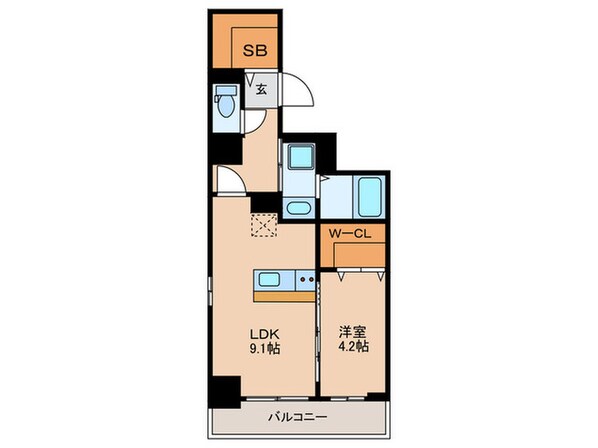 Ｔａｕｒｕｓ箱崎の物件間取画像